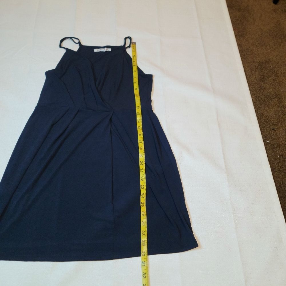 BCBGeneration Navy Blue Cocktail Mini Dress Size Medium - Picture 8 of 10
